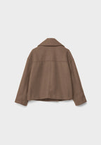Women Jacket | Double-Breasted Cropped Fit with Lapels