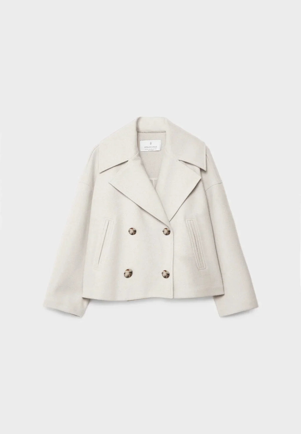 Women Jacket | Double-Breasted Cropped Fit with Lapels