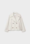 Women Jacket | Double-Breasted Cropped Fit with Lapels