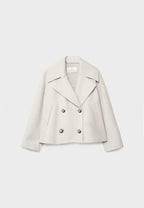 Women Jacket | Double-Breasted Cropped Fit with Lapels