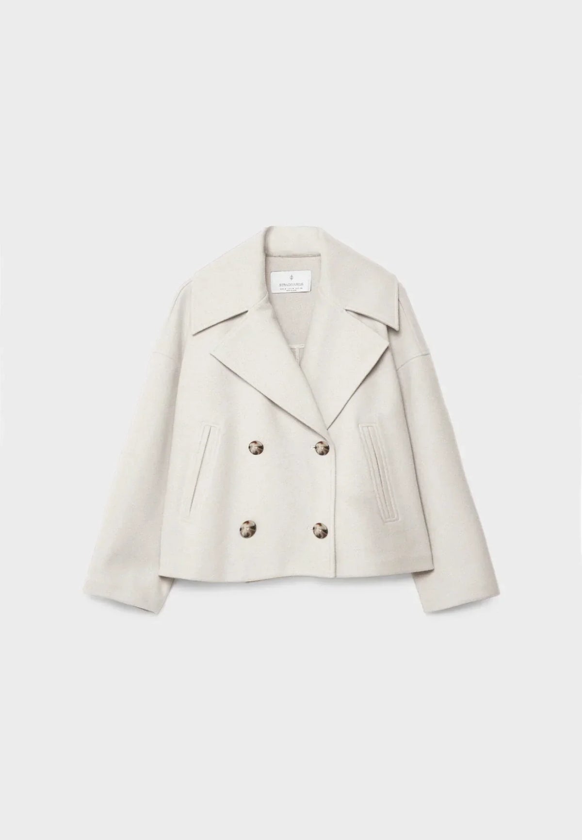 Women Jacket | Double-Breasted Cropped Fit with Lapels