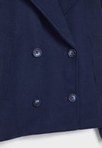 Women Jacket | Double-Breasted Cropped Fit with Lapels