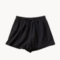 Shorts Women Linen High Waist Drawstring Relaxed Fit Cut - Evergreen Outfits - Women Short