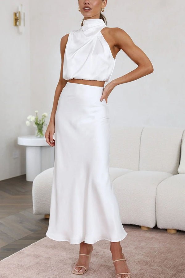 Skirt Set Women Maxi Length Two Piece Coordinated Set - Evergreen Outfits - Women Set