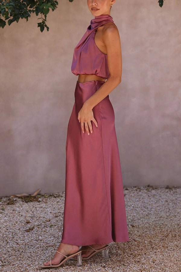 Skirt Set Women Maxi Length Two Piece Coordinated Set - Evergreen Outfits - Women Set