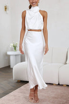Skirt Set Women Maxi Length Two Piece Coordinated Set - Evergreen Outfits - Women Set