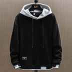 Men Hoodie | Relaxed Fit with Contrast Hood and Kangaroo Pocket