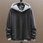 Men Hoodie | Relaxed Fit with Contrast Hood and Kangaroo Pocket