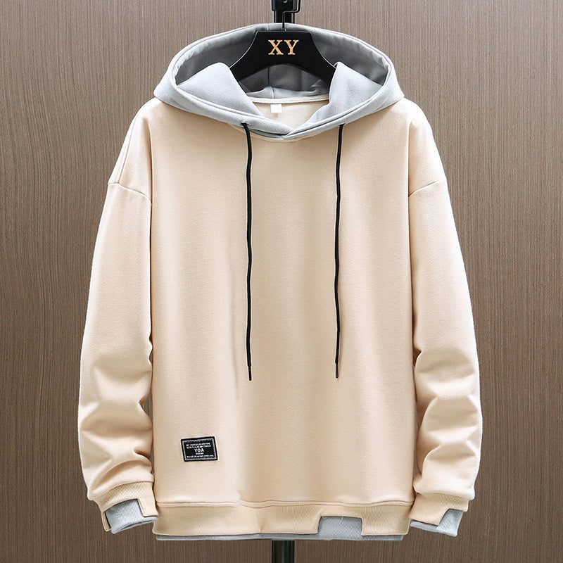 Men Hoodie | Relaxed Fit with Contrast Hood and Kangaroo Pocket