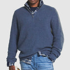 Men Sweatshirt | Ribbed Crew Neck with Long Sleeve Knit
