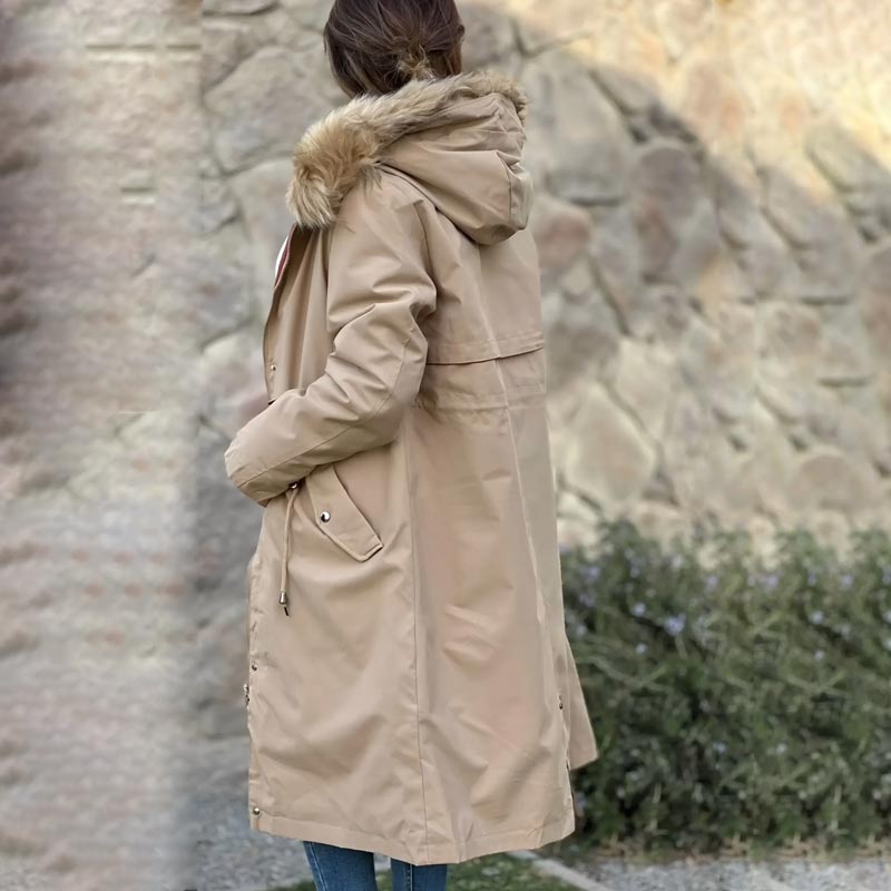 Women Coat | Hooded Longline Fit with Detachable Liner