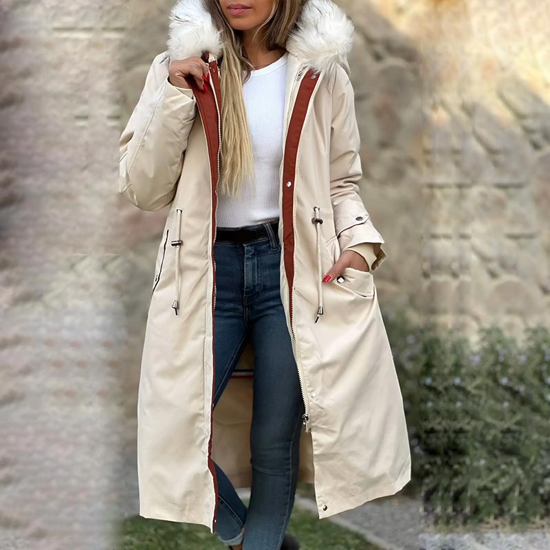 Women Coat | Hooded Longline Fit with Detachable Liner