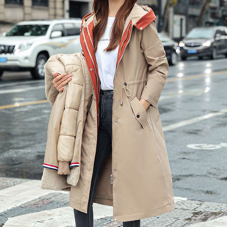 Women Coat | Hooded Longline Fit with Detachable Liner