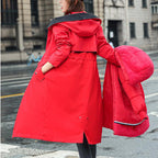 Women Coat | Hooded Longline Fit with Detachable Liner