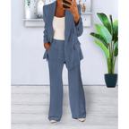 Suit Set Women Relaxed Fit Two Piece With Pockets - Evergreen Outfits - Women Set