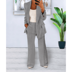 Suit Set Women Relaxed Fit Two Piece With Pockets - Evergreen Outfits - Women Set