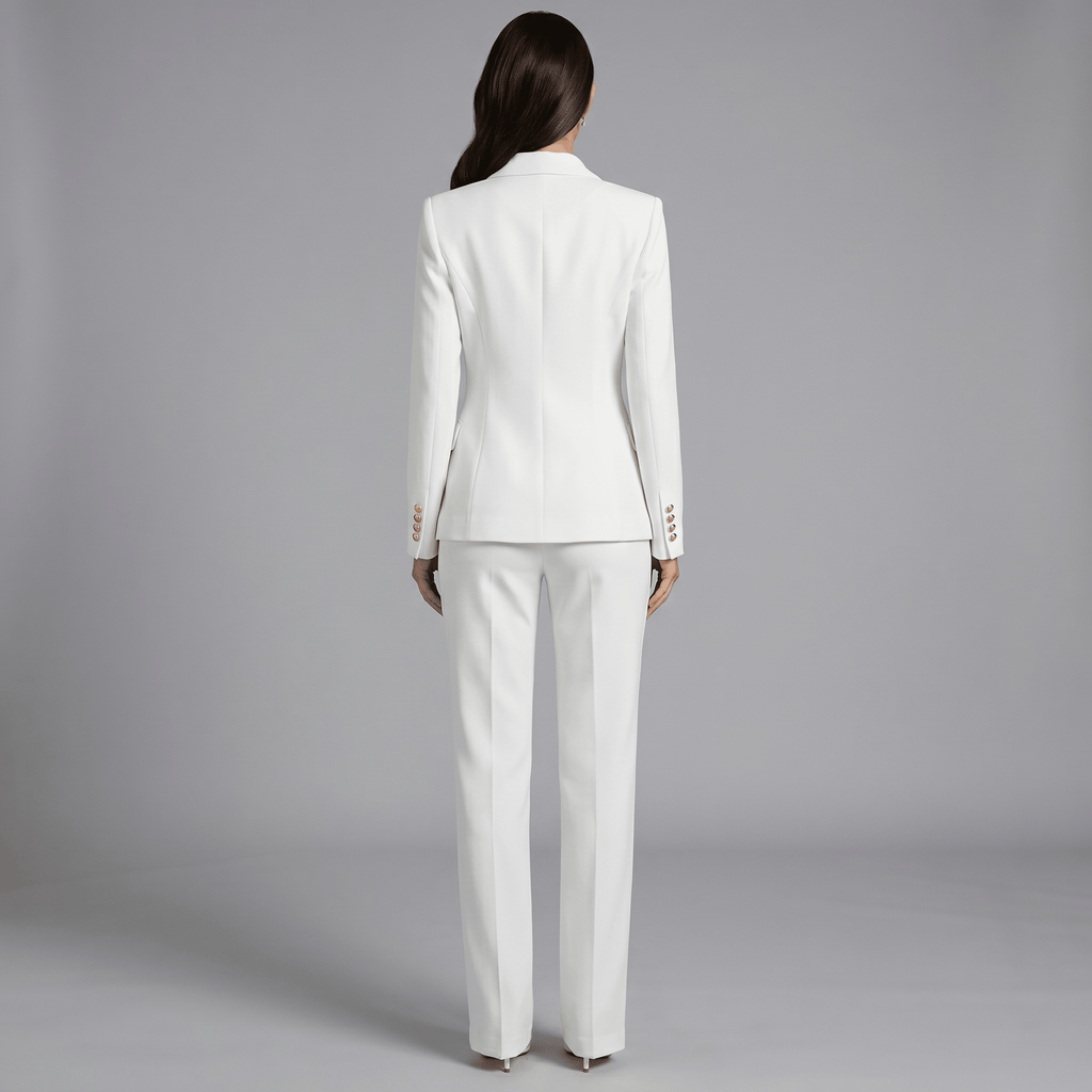 Suit Set Women Two Piece Front Button Closure - Evergreen Outfits - Women Set