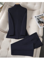 Suit Set Women Two Piece Front Button Closure - Evergreen Outfits - Women Set