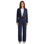 Suit Set Women Two Piece Striped Blazer Straight Leg - Evergreen Outfits - Women Set