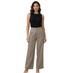 Trousers Women High Waist Wide Leg Cotton Linen Blend - Evergreen Outfits - Women Pants