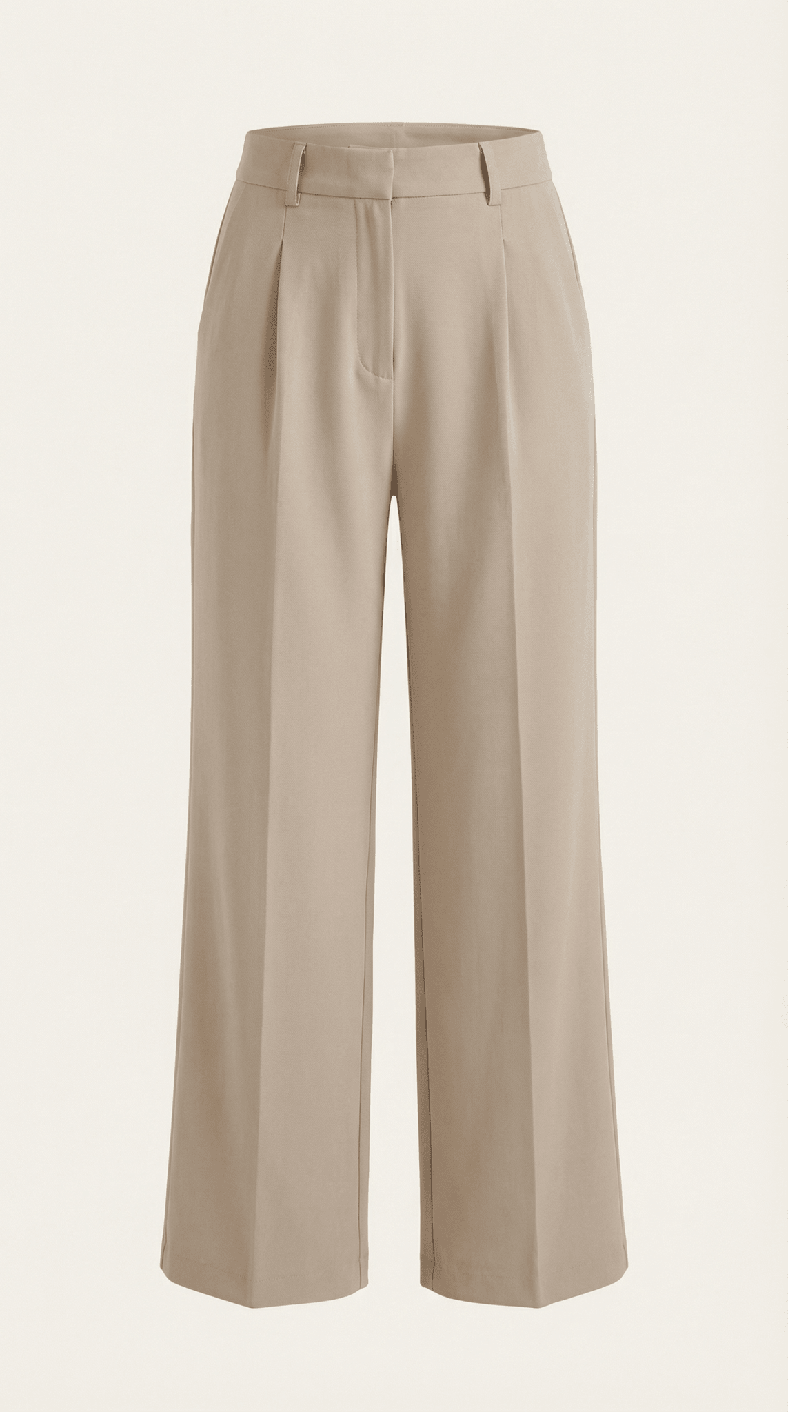 Trousers Women High Waisted Wide Leg Pleated Full Length - Evergreen Outfits - Women Pants