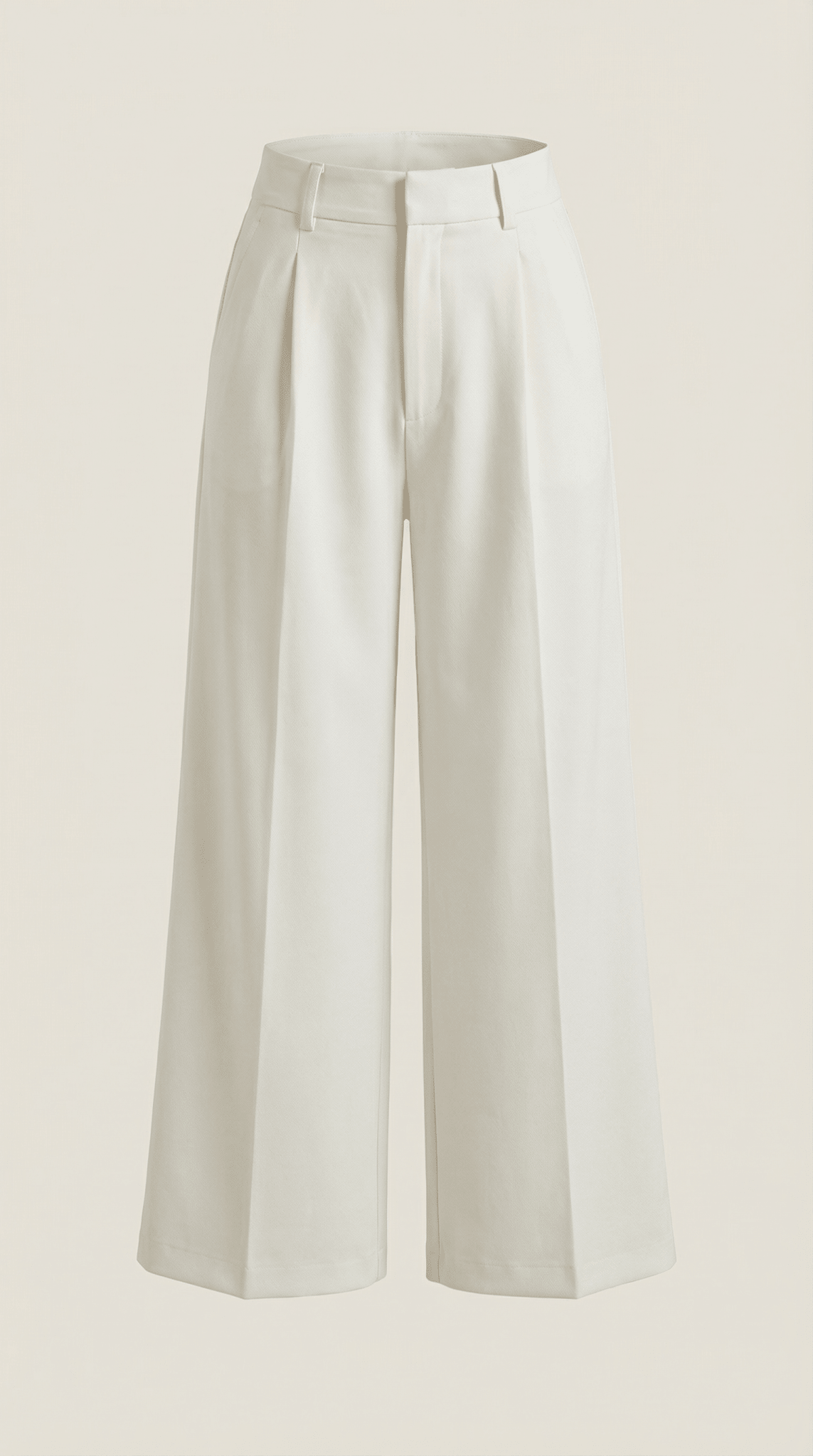 Trousers Women High Waisted Wide Leg Pleated Full Length - Evergreen Outfits - Women Pants