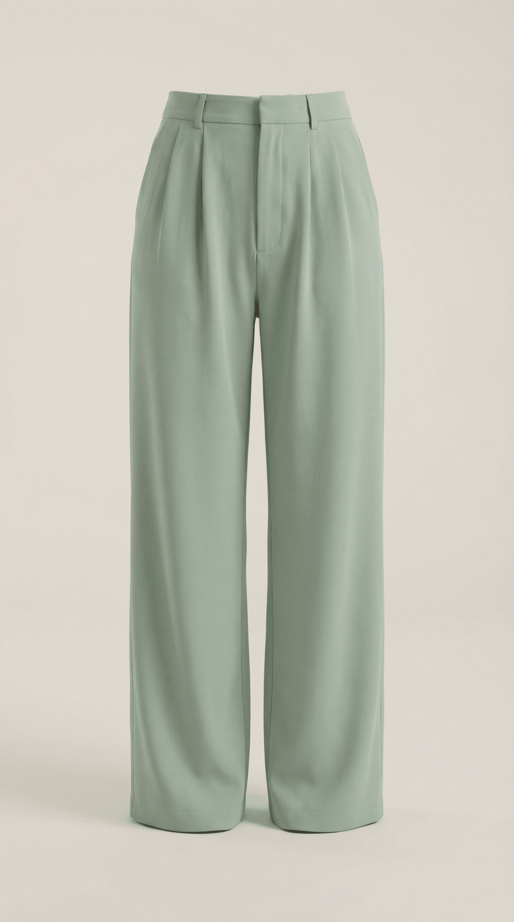 Trousers Women High Waisted Wide Leg Pleated Full Length - Evergreen Outfits - Women Pants