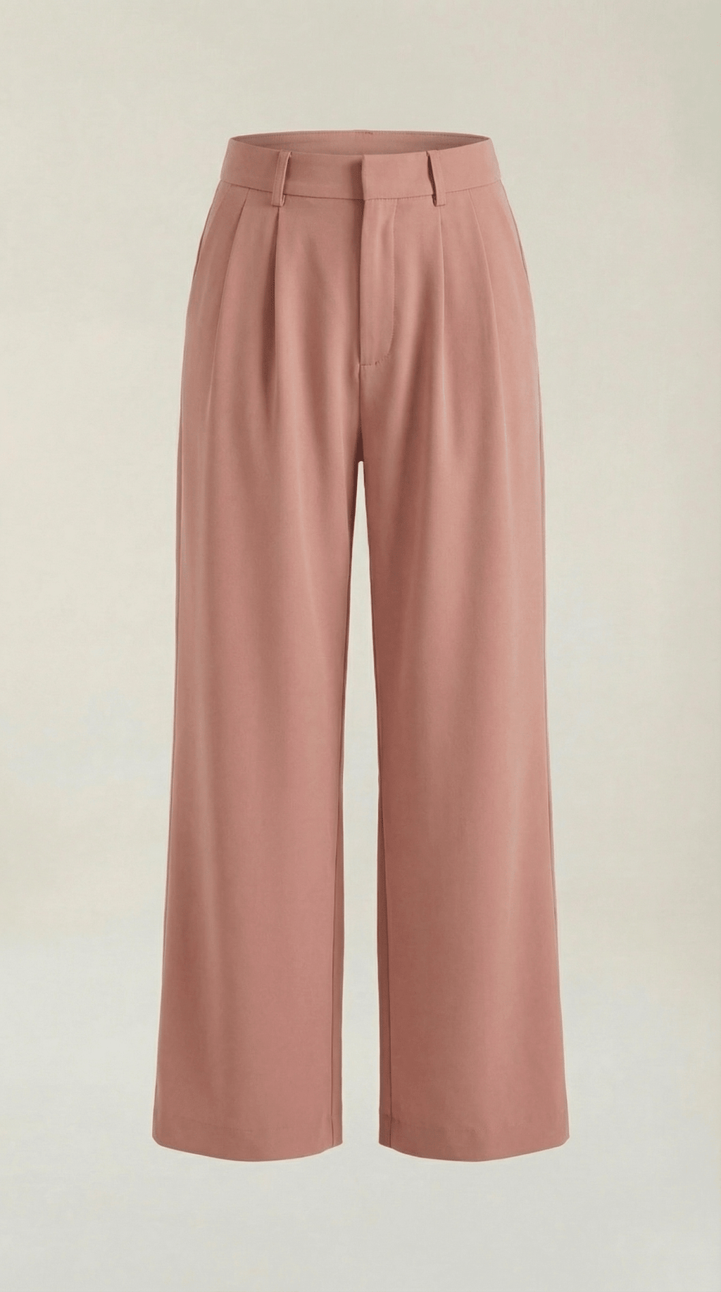 Trousers Women High Waisted Wide Leg Pleated Full Length - Evergreen Outfits - Women Pants