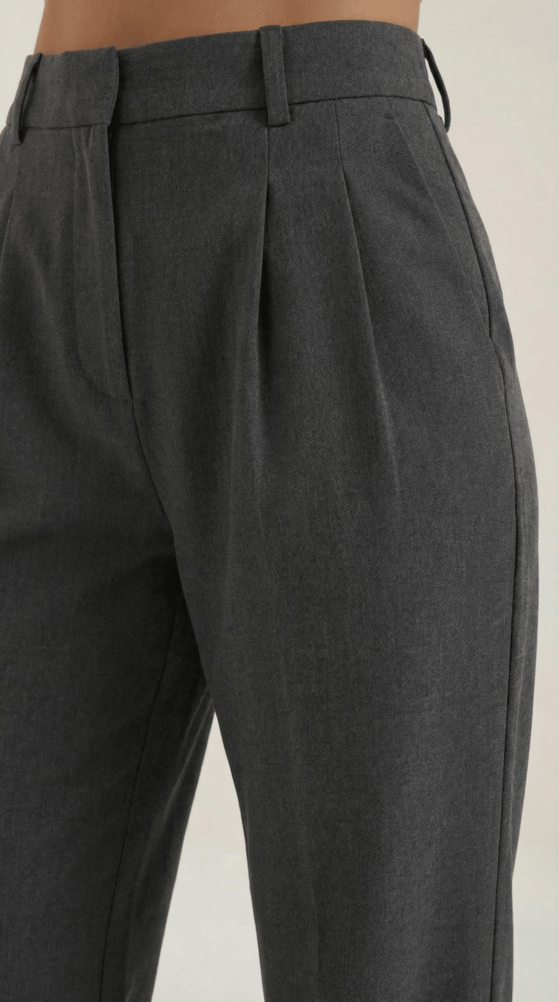 Trousers Women High Waisted Wide Leg Pleated Full Length - Evergreen Outfits - Women Pants