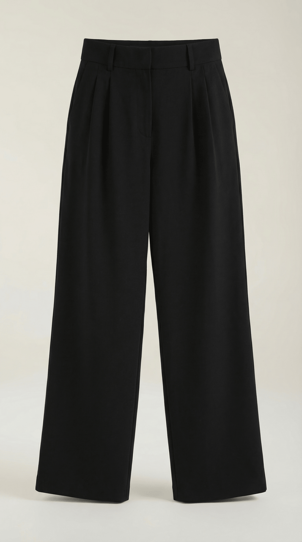 Trousers Women High Waisted Wide Leg Pleated Full Length - Evergreen Outfits - Women Pants