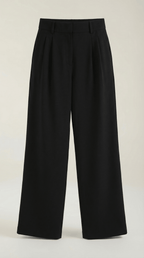 Trousers Women High Waisted Wide Leg Pleated Full Length - Evergreen Outfits - Women Pants