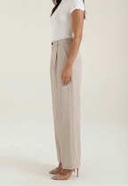Trousers Women High Waisted Wide Leg Pleated Full Length - Evergreen Outfits - Women Pants