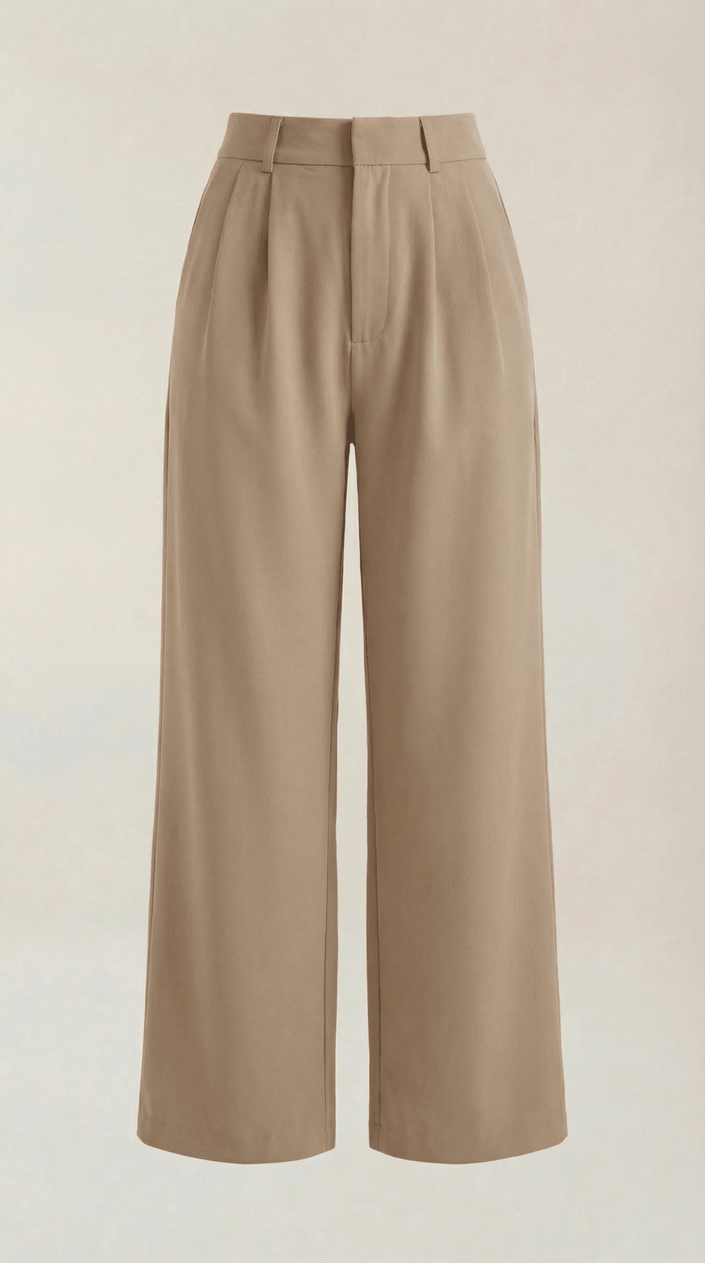 Trousers Women High Waisted Wide Leg Pleated Full Length - Evergreen Outfits - Women Pants