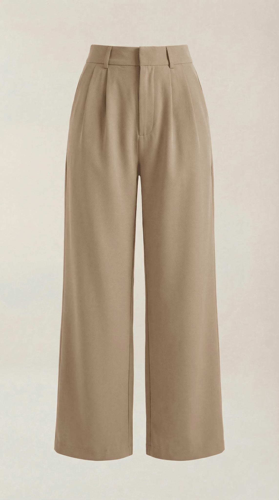 Trousers Women High Waisted Wide Leg Pleated Full Length - Evergreen Outfits - Women Pants