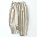 Trousers Women Wide Leg Drawstring Ankle Length Fit - Evergreen Outfits - Women Pants