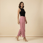 Trousers Women Wide Leg Drawstring Ankle Length Fit - Evergreen Outfits - Women Pants