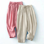 Trousers Women Wide Leg Drawstring Ankle Length Fit - Evergreen Outfits - Women Pants