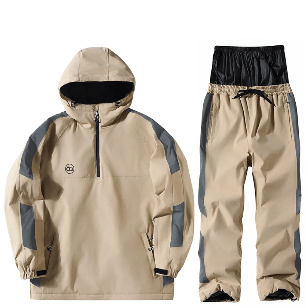 Unisex Suit | Hooded Half-Zip Jacket and Matching Trousers - Evergreen Outfits- Suits