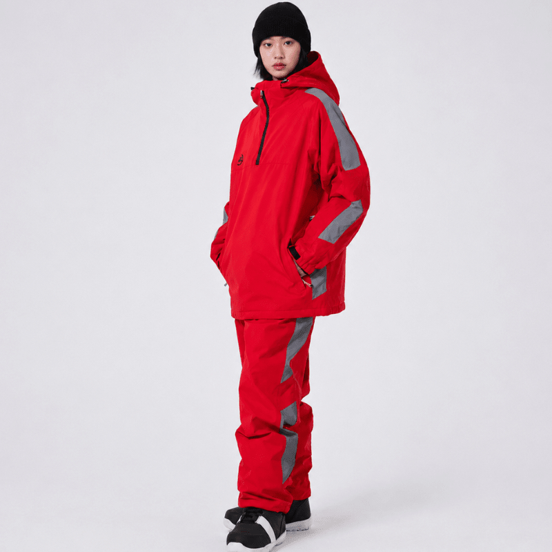Unisex Suit | Hooded Half-Zip Jacket and Matching Trousers - Evergreen Outfits- Suits