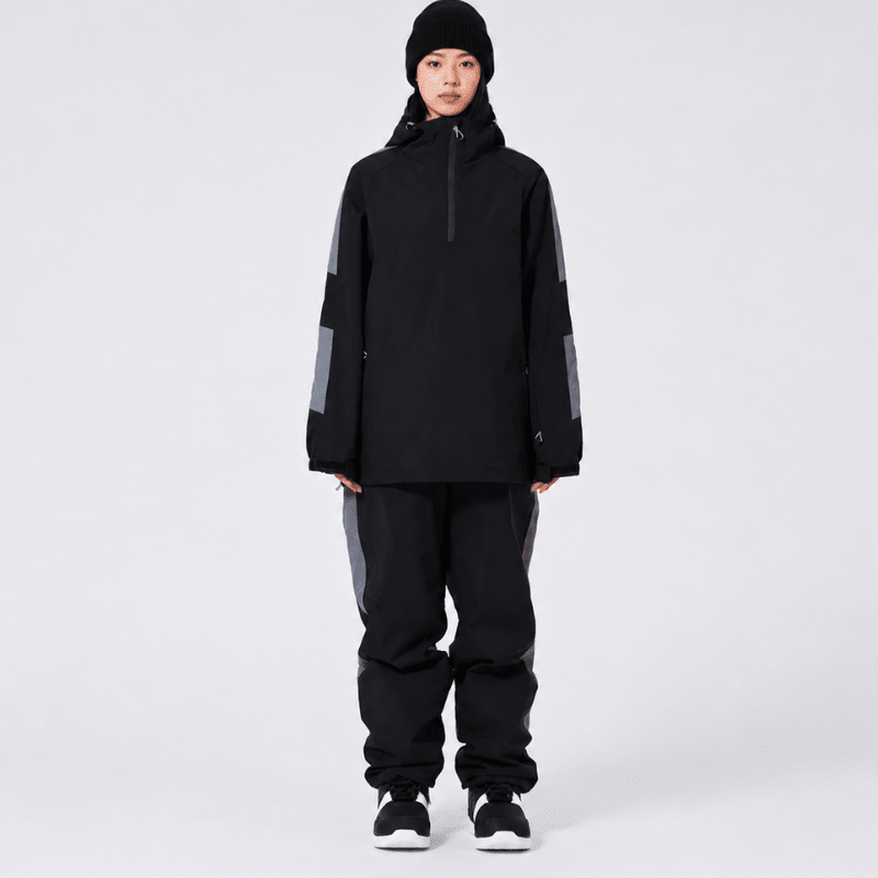 Unisex Suit | Hooded Half-Zip Jacket and Matching Trousers - Evergreen Outfits- Suits