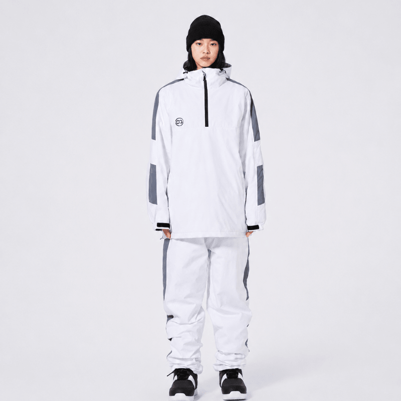 Unisex Suit | Hooded Half-Zip Jacket and Matching Trousers - Evergreen Outfits- Suits