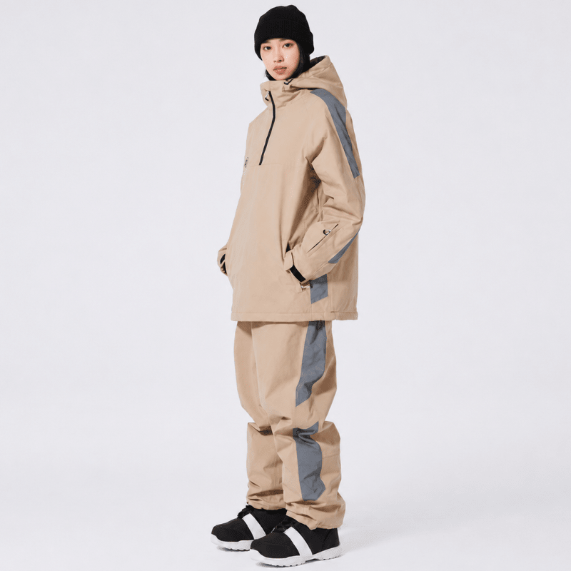 Unisex Suit | Hooded Half-Zip Jacket and Matching Trousers - Evergreen Outfits- Suits