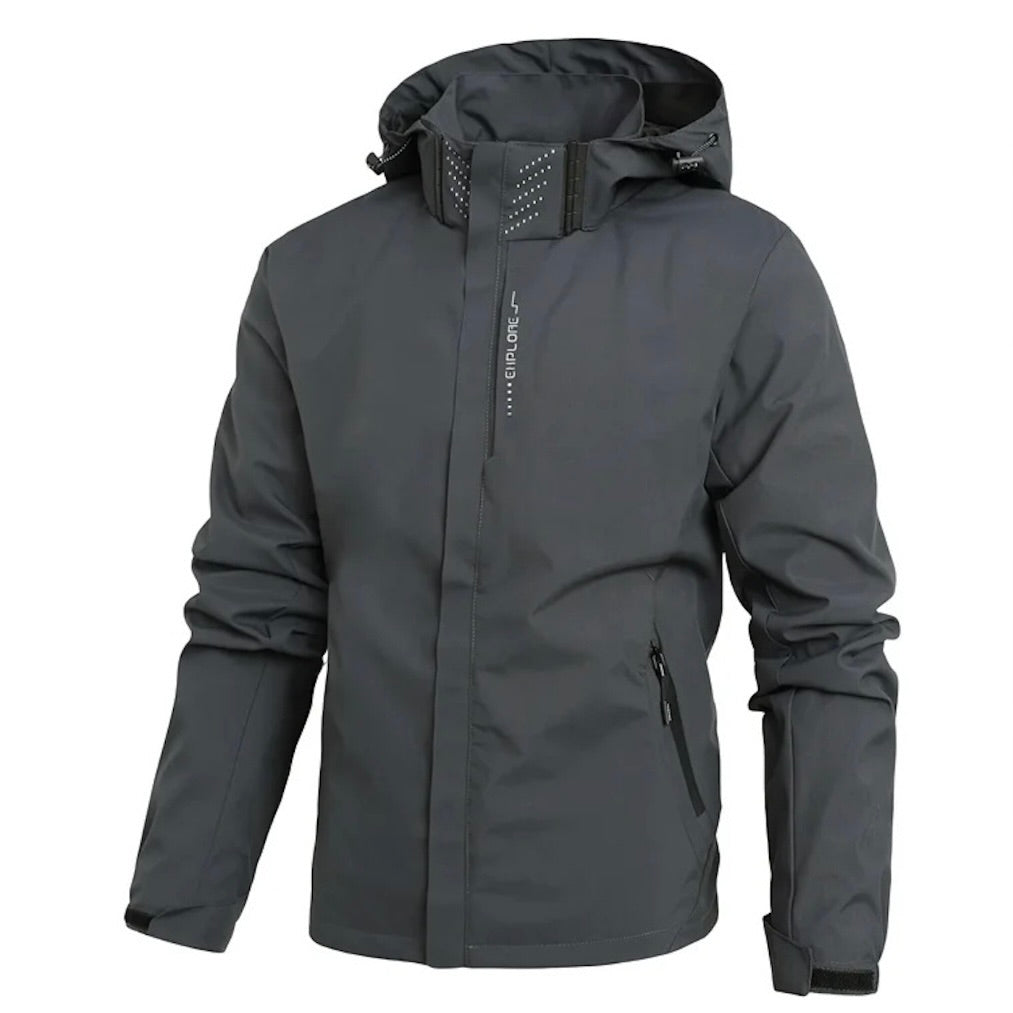 Men Jacket | Full-Zip Windproof Softshell Outdoor Fit
