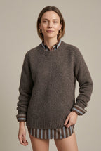 Women Sweater | Ribbed Knit V-Neck Relaxed Fit Style
