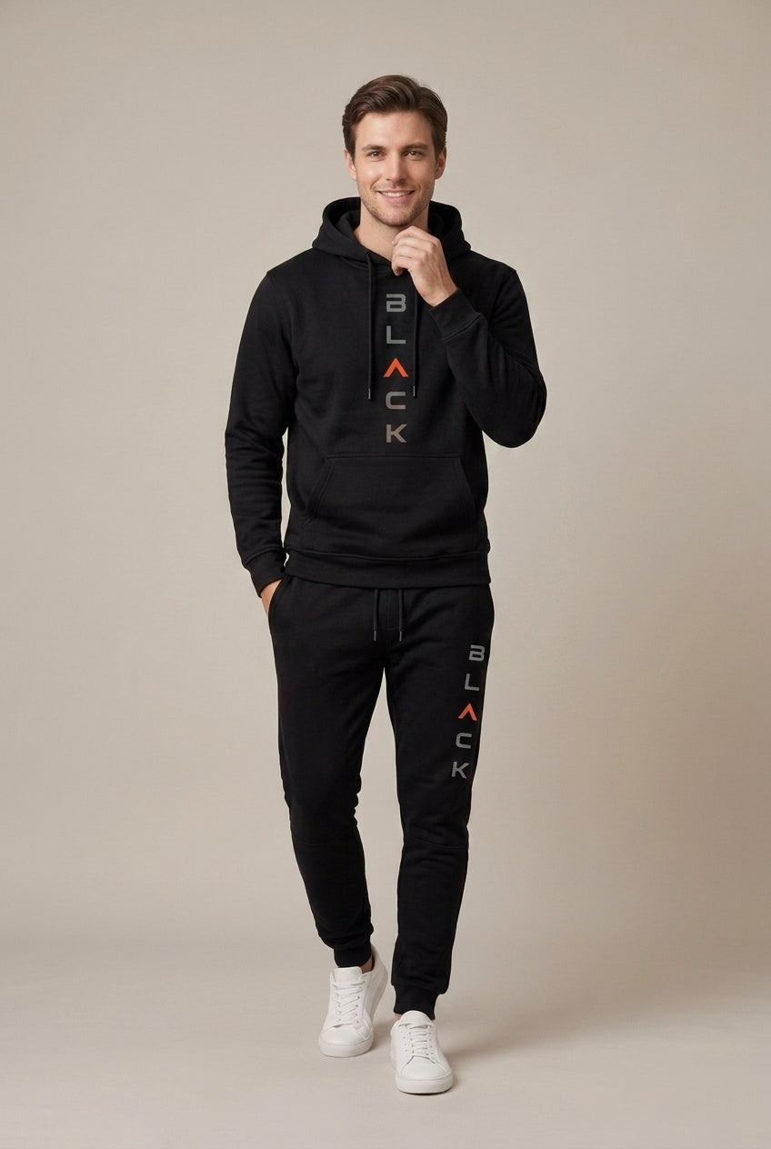 Men Set | Hoodie and Jogger with Graphic Print Regular Fit
