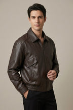Men Jacket | Oversized Fit with Asymmetric Zip Front