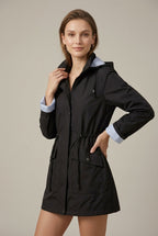 Women Jacket | Hooded Full-Zip with Drawstring Waist