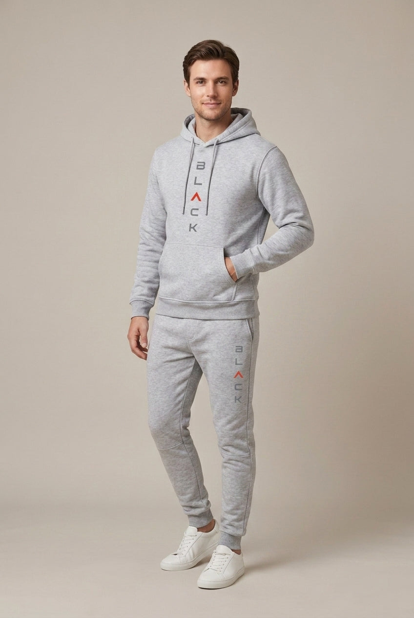 Men Set | Hoodie and Jogger with Graphic Print Regular Fit
