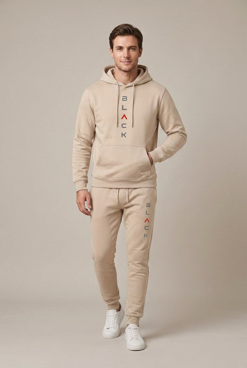 Men Set | Hoodie and Jogger with Graphic Print Regular Fit