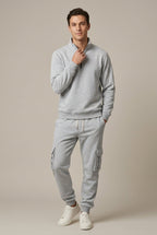 Men Set | Quarter-Zip Sweatshirt and Cargo Jogger Fit